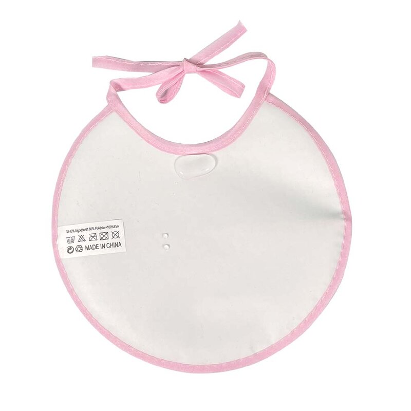 Free Shipping Cross Stitch Bibs Pink Waterproof Baby Infant Saliva Towels Bebe DIY3 PCS/SetYB170005