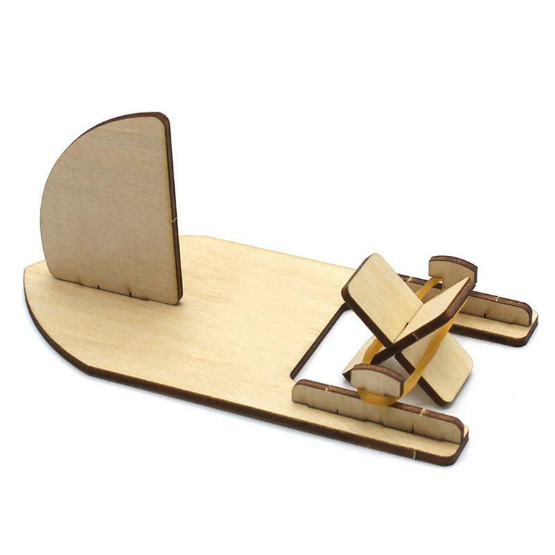 لعبة قارب الإبحار الخشبي للأطفال ، قوارب مجداف ، نموذج حرفي ذاتي الصنع ، ألعاب الساق ، طلاء صغير