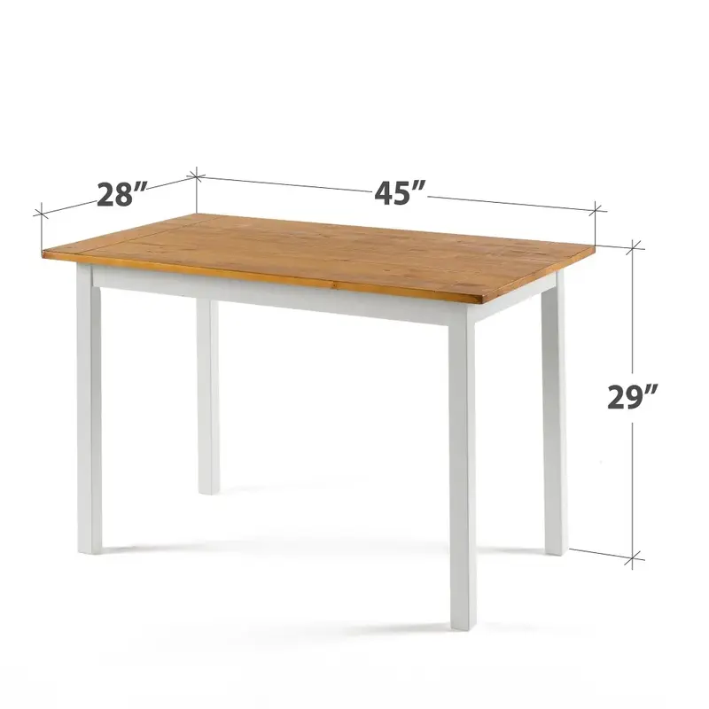 Becky-Table à manger intérieure rectangulaire en bois pour la ferme, tables sans fret, meubles de salle à manger, maison