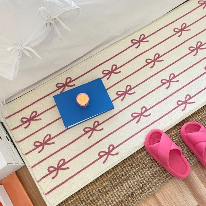 Karpet rumah kamar tidur karpet samping tempat tidur dekorasi rumah karpet Area panjang lucu dekorasi kamar anak-anak tikar lantai mewah berbulu lembut Alfombra