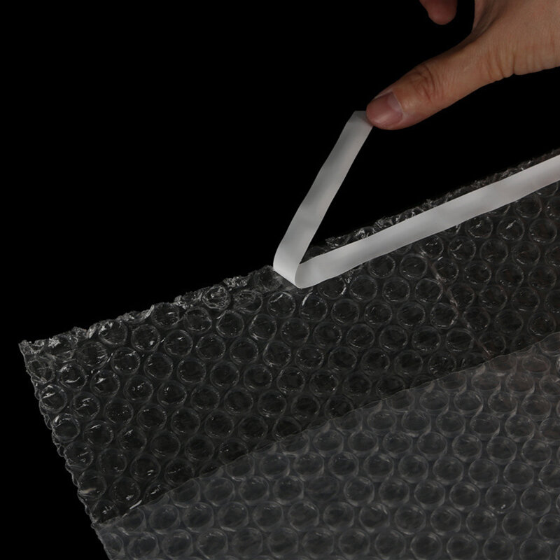 100 pces auto-selagem saco plástico à prova de choque saco claro bolha espuma embalagem sacos de filme duplo amortecimento saco envelope