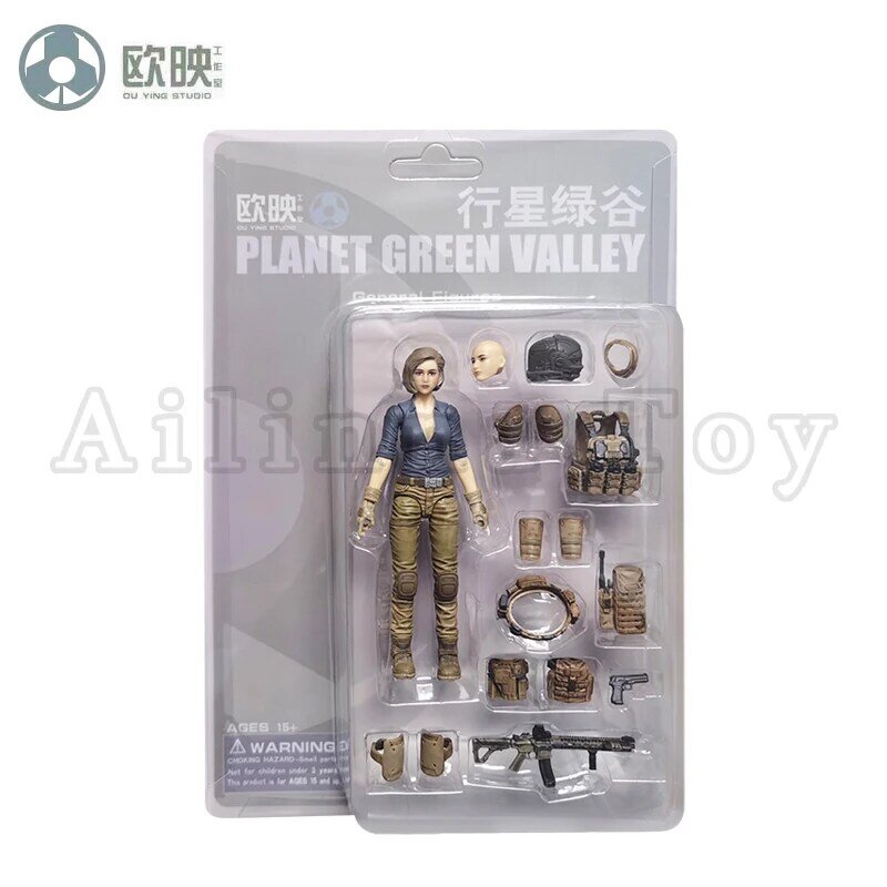 Ou Ying Studio 1/18 Planet Green Valley PGV 3.75inch Action Figure EFSA Security Forces And Female Figure Anime Free Shipping