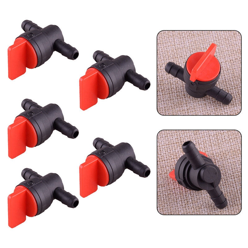 Universal 5pcs Car Carburettor Valve Switch Petrol Fuel Hose Pipe On-Off Faucet Tap Switch Connector For Moto Scooter Valve
