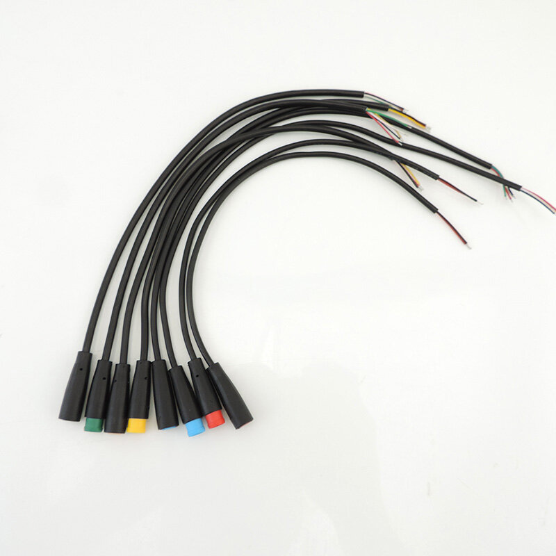 Conector de conexão elétrica para fiação, Scooter Brake Cable, Sensor de conexão de sinal, 20cm, M8, 2 pinos, 3 pinos, 4 pinos, 5 pinos, 6 pinos
