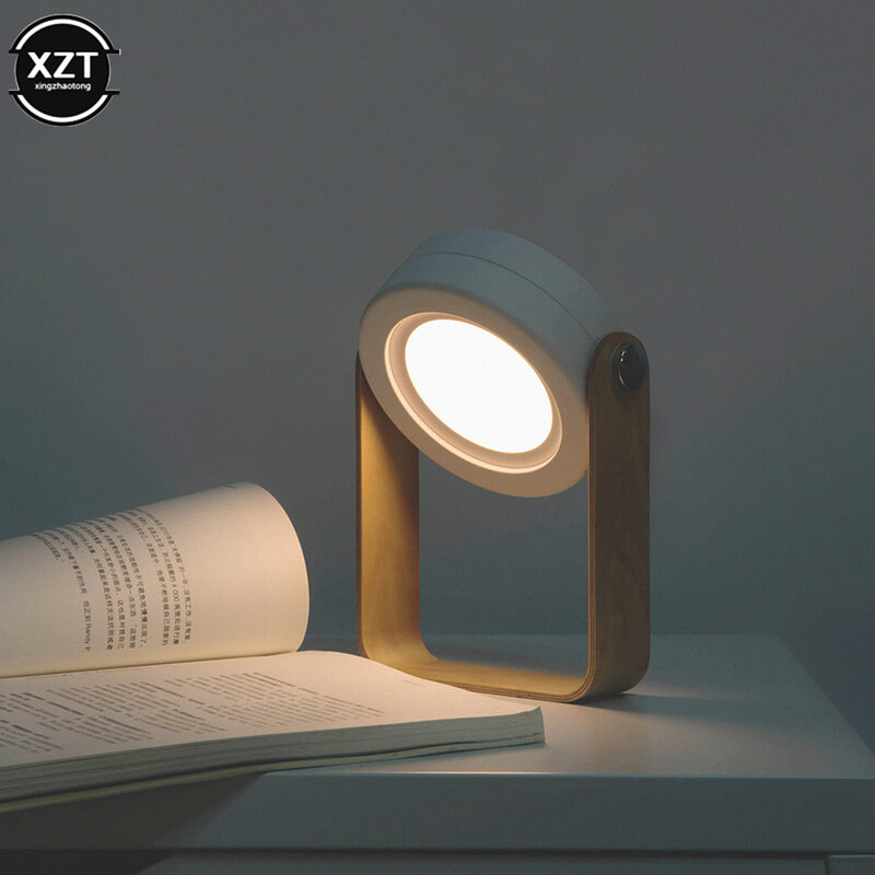Lámpara LED de mesa plegable, linterna de luz recargable por USB, Sensor táctil, interruptor de atenuación, lámpara de escritorio para lectura de cabecera, Camping al aire libre