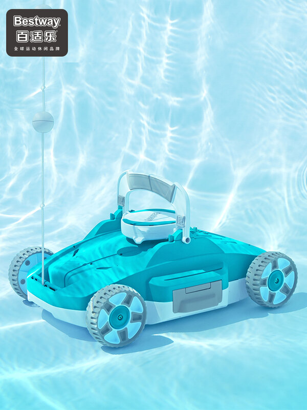 Aspiratore per piscina, robot per la pulizia del fondo della piscina completamente automatico, attrezzatura per la pulizia sottovuoto subacquea intelligente