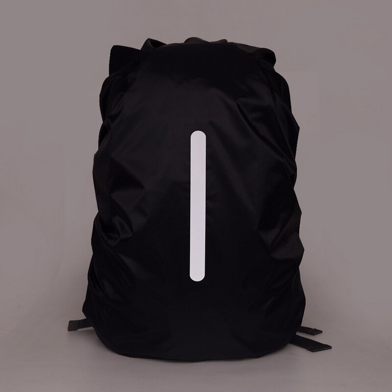 Waterproof Cover for Outdoor Bag with Night Light Safety Reflective Band Sports Bag Cover Cycling Camping Packbag Accessories