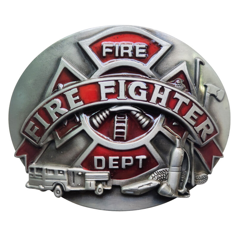 Cheapify-Cinturón de caza de bomberos Para Hombre, hebilla ovalada de héroe, Evillas Para cinturón, Western Cowboys, envío directo