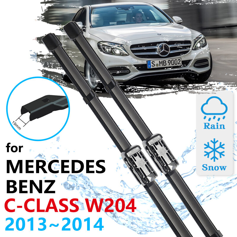 Pisau Wiper depan mobil pembersih kaca depan untuk Mercedes Benz C Class W204 2013 2014 C180 C200 C220 C300 C250 C350 C63