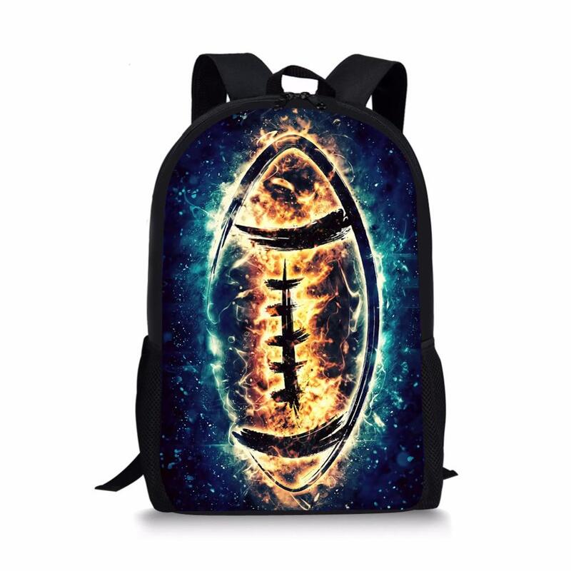 Śliczny futbol amerykański Rugby nadruk 16 Cal torby szkolne dla chłopców dziewcząt plecak dla dzieci dzieci plecak na ucznia torba na książki tornister