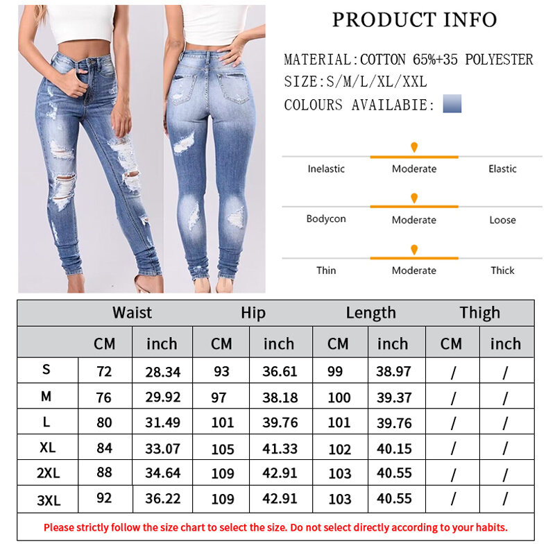 Summer ripped jeans for women, new versatile high-quality mid-waist casual loose jeans straight nine-point pants