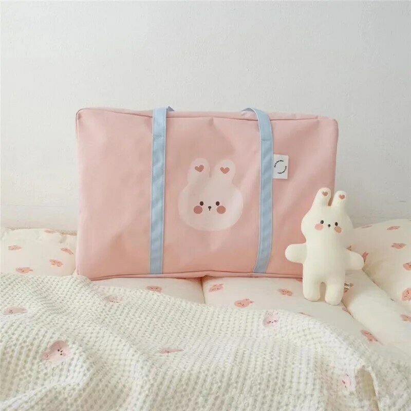 Ins Baby Kindergarten Quilt Storage Bag Korean Style Cute Cartoon Baby Bedding Travel Large Capacity Luggage Bag