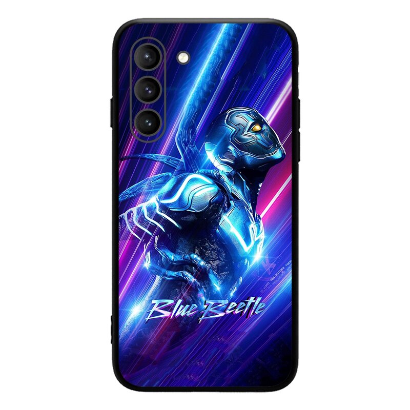 Funda de teléfono con personaje de película de superhéroe Blue Beetle 2023, para SAMSUNG Galaxy S23 Ultra S22 + S21 FE S20 A54 Note20Plus A53