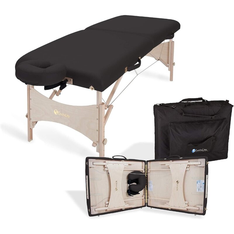 EARTHLITE-Mesa de masaje portátil HARMONY DX, mesa plegable para fisioterapia/tratamiento/estiramiento, diseño ecológico