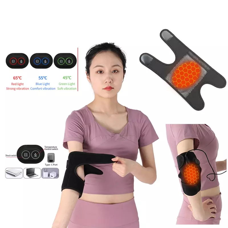 USB Heated Elbow Wrap Elbows Electric Heating Arm Elbow Pad Wrap  Brace Portable Heated Wrist Arm Sleeve Brace Support