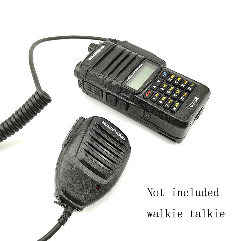 10 Stuks Originele Baofeng UV-9R Plus/Pro Waterdichte Schouder Ptt Microfoon Voor UV-XR BF-9700 UV-S22 Pro Walkie Talkie