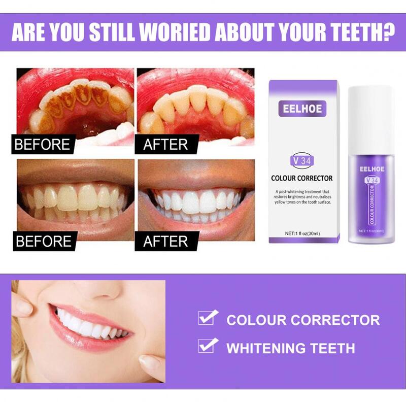 Pasta de dientes blanqueadora para reparar daños, elimina el olor de la boca, protege el esmalte, útil, eliminación de manchas de hierbas, pasta de dientes bucal