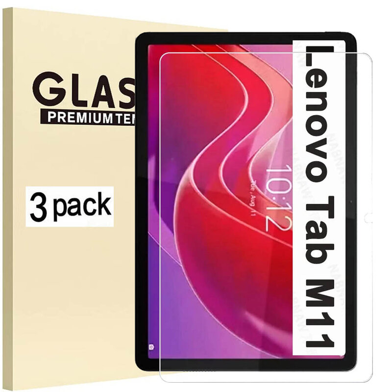 (Confezione da 3) vetro temperato per Lenovo Tab M11 2024 TB-330FU TB-331FC pellicola proteggi schermo per Tablet per Xiaoxin Pad 2024 11 pollici