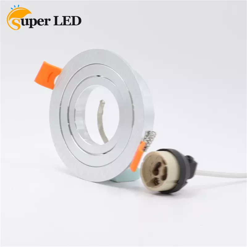 MR16 Fitting Ceiling Spotlight mounting frame dia 50mm Round Gu10 Spot Bulb Recessed Led Ceiling Light Fixtures Downlight
