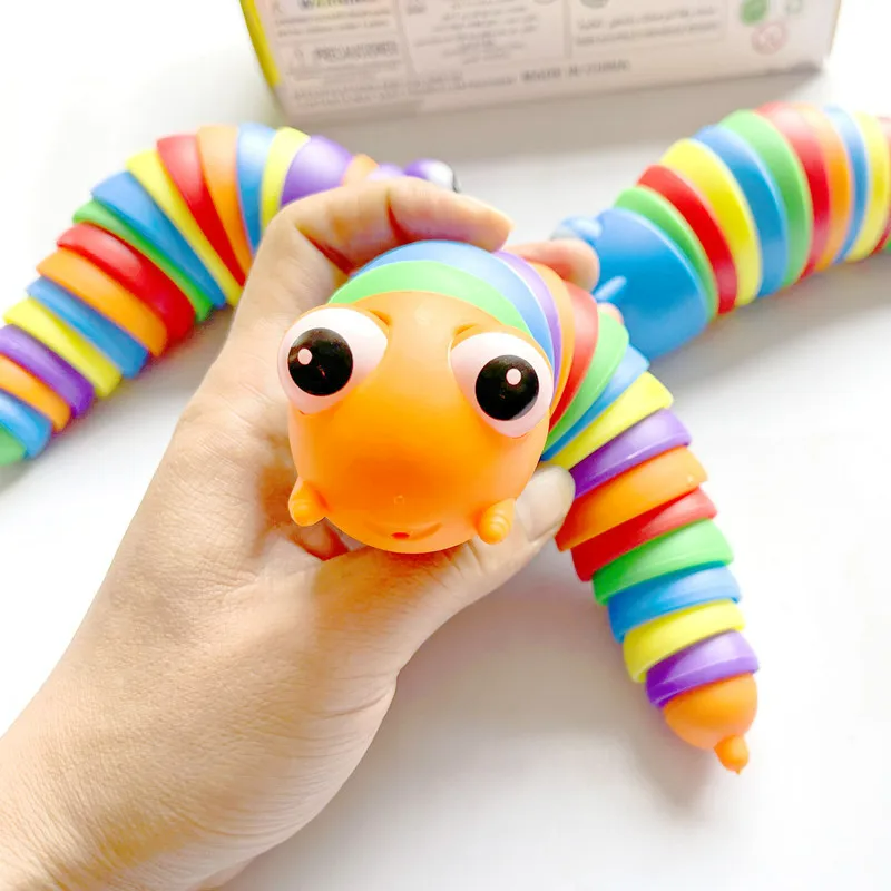 스트레스 해소 피젯 장난감 어린이용, 재미있는 버클 슬러그 돌고래 상어 불안, 스트레스 방지 장난감, 키 체인 액세서리