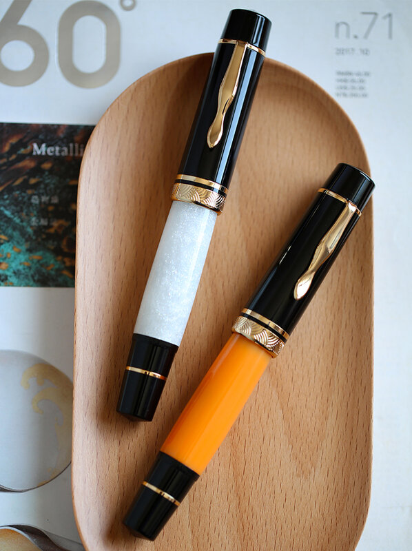 Ручка перьевая MAJOHN P139, поршень No.6/8 EF/F/M, твердый резиновый язык в стиле ретро, медная поршневая конструкция, ручка для письма