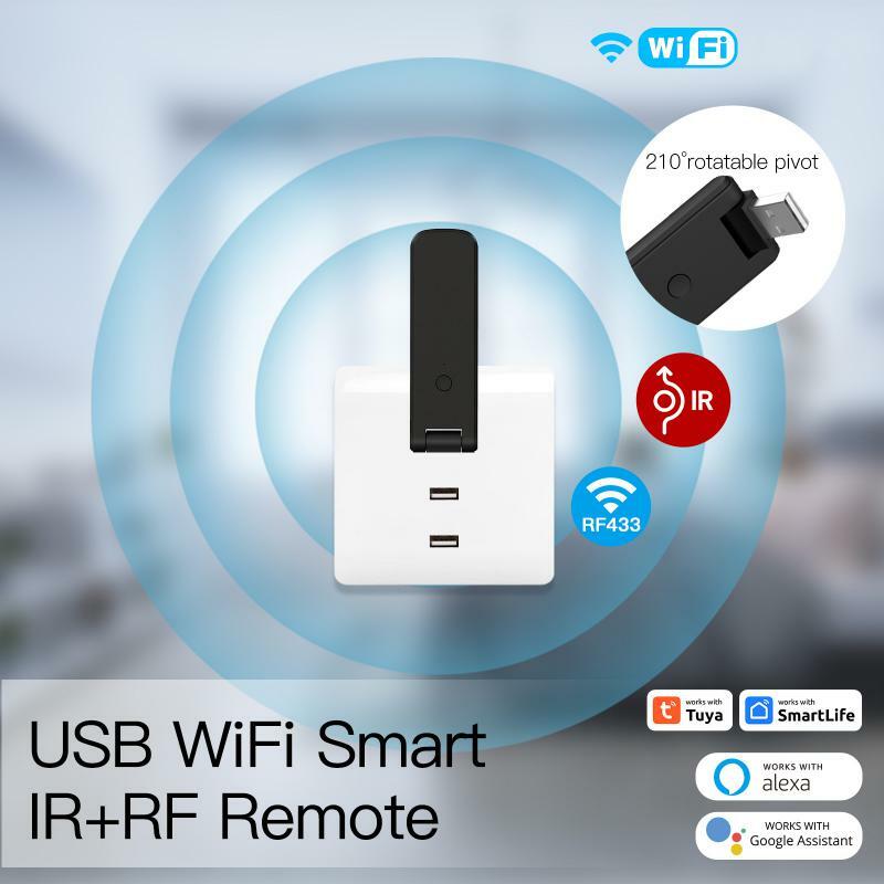 Universal WiFi RF Controle Remoto IR, Eletrodomésticos RF, Tuya Smart Life App, Controle de Voz via Alexa Casa, Novo