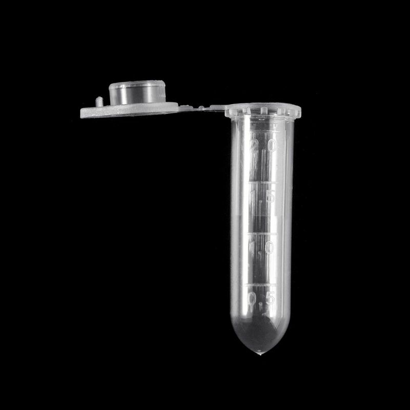 2Ml Tabung Centrifuge Botol Lab Wadah Uji Tutup Jepret untuk Lab Sekolah 100 Buah Dropship