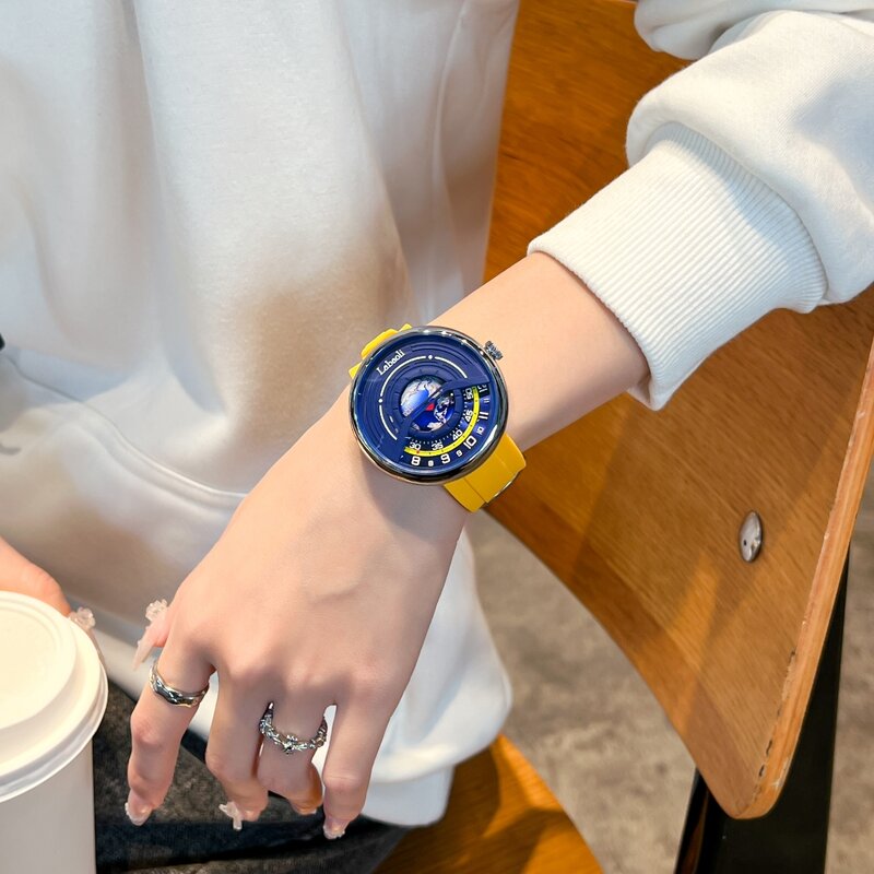 패션 어스 남성용 쿼츠 시계, 럭셔리 스포츠 방수 남자 손목시계, 혁신적인 날짜 시계