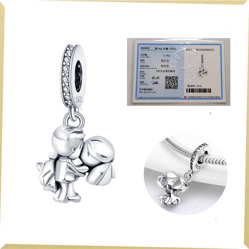 Original Charms 925 Sterling Silver Fit Charms Pandora 925 Original Bracelet Womens Luminous Pendant Beads DIY Jewelry Gift Hot