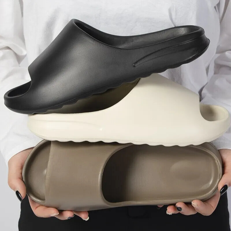 Chanclas antideslizantes con plataforma para hombre y mujer, zapatillas de baño con suela gruesa, zapatos de diseñador de moda