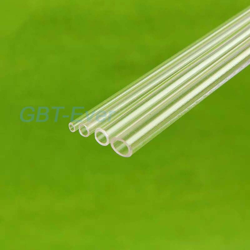 5 Stuks Plastic Pijp Hoge Transparante Organische Glazen Buis 2X1.5X250Mm 3X2X250Mm 4X2.3X250Mm 5X3.3X250Mm Diy Zand Tafel Materialen