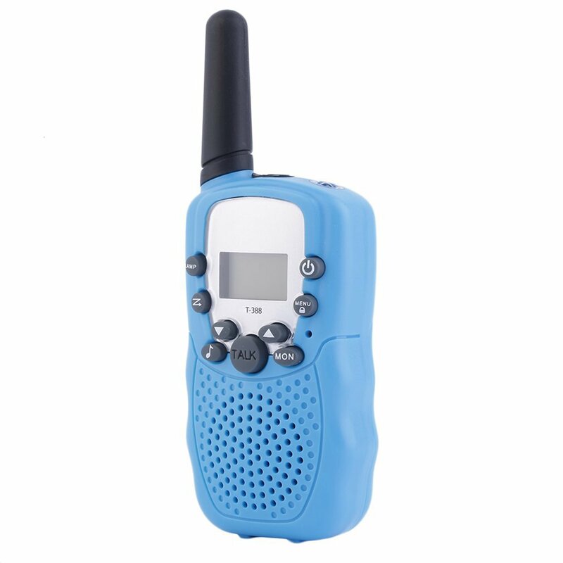 2PCS Rt-388 워키 토키 0.5W 22Ch 양방향 라디오 어린이 선물 실내 야외 간단한 배터리 전원 공급 장치를 사용 하여