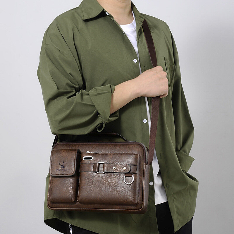 2024 moda uomo valigetta borsa di alta qualità Business famoso marchio PU borse a tracolla in pelle borsa da viaggio borsa da ufficio
