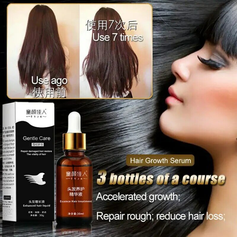 Aceites esenciales para el crecimiento del cabello, reparador de sequedad, suave, hidratante, suave, para el cuidado de la salud, 30ml