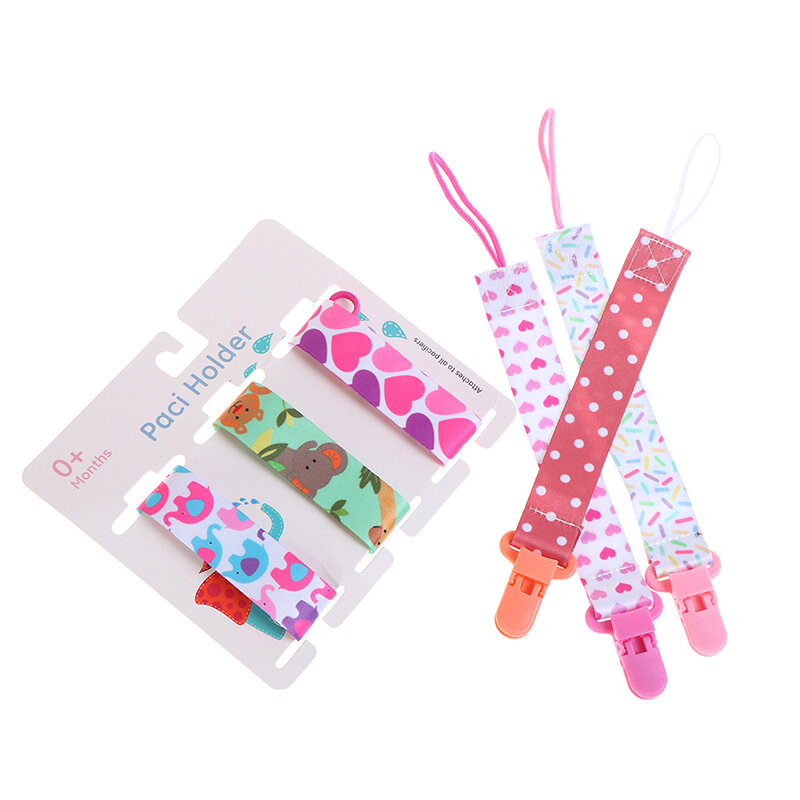 3Pcs/Set Baby Pacifier Clips Pacifier Chain Dummy Clip Nipple Holder For Nipples