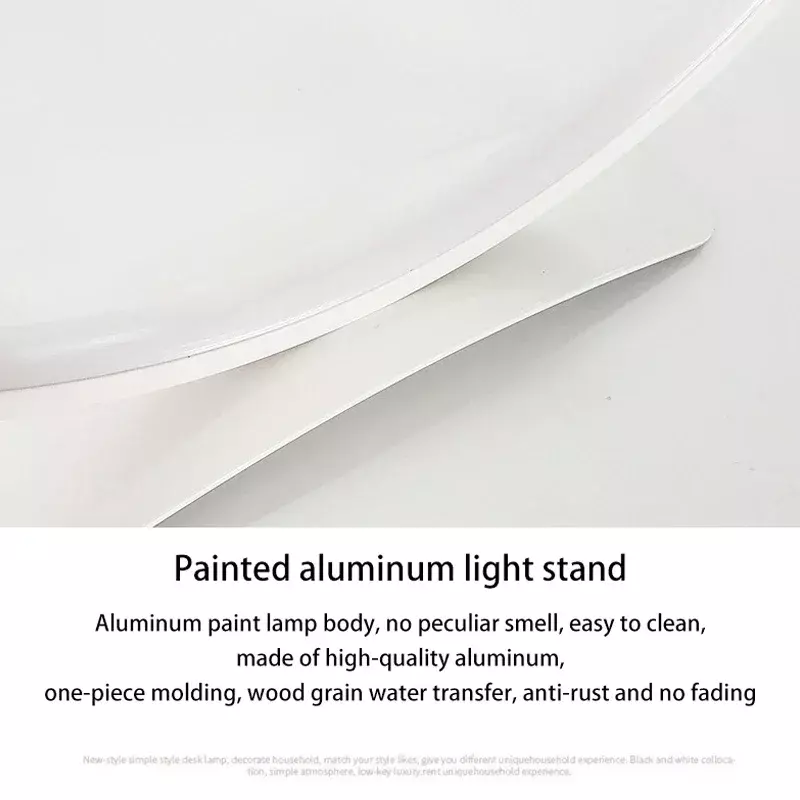 LED Reading Table Lamp Touch Dimming Modern Minimalist Study Desk Semicircular Aluminum Living Room Bedroom Bedside Night Light