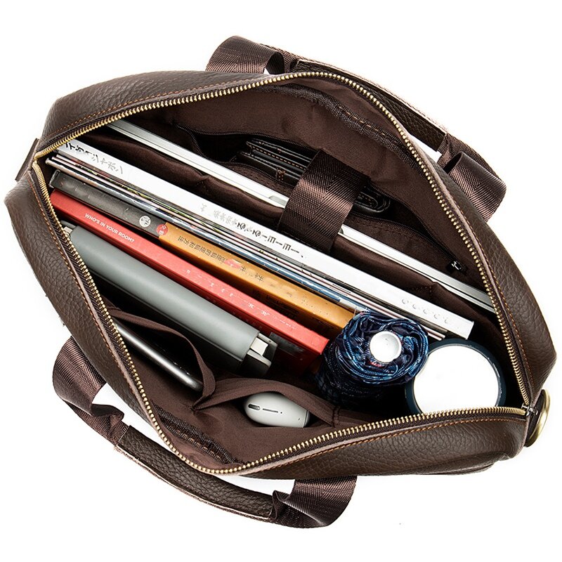 Портфель мужской кожаный/деловой, сумка-мессенджер для ноутбука, Офисная сумочка
