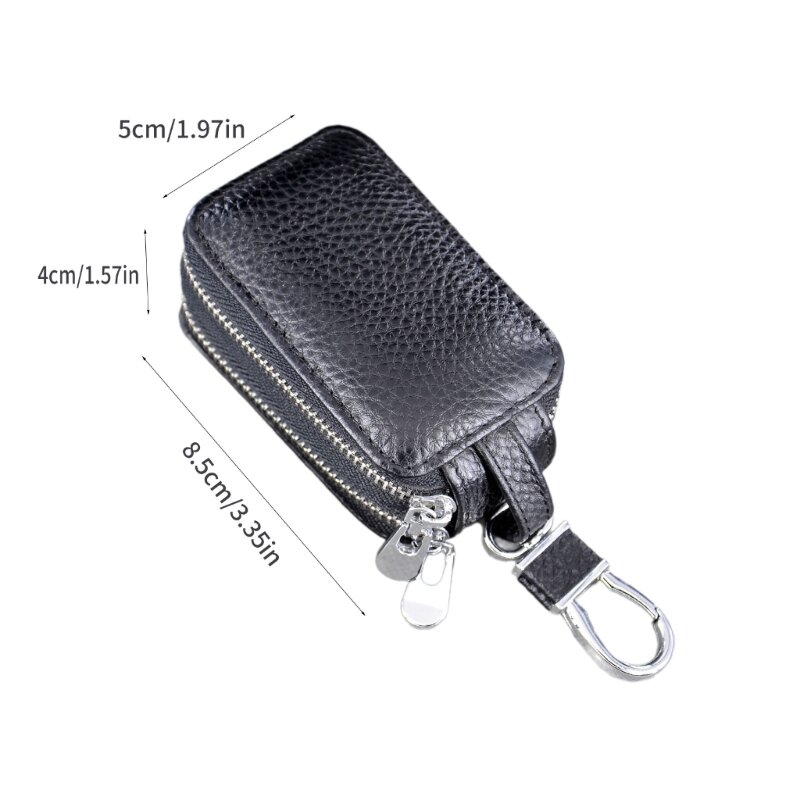 Convenient Zippered Key Wallet in Quality Material Storage Bag for Men Dropship