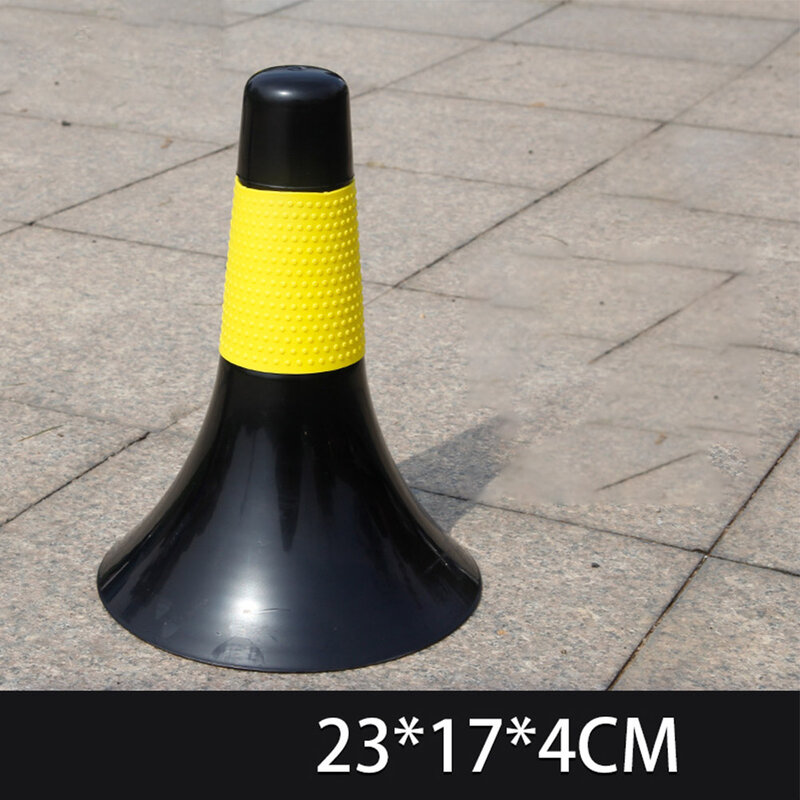 Stożki piłkarskie sportowy z barierą 17X17x23.5cm do gier z markerem zwinności na zewnątrz pachołek drogowy stożek treningowy