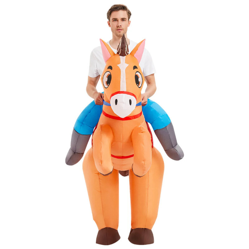 Adult Duck Cowboy Horse Inflatable Costumes Anime Mascot Fancy Role Play Christmas Halloween Party Cosplay Costume Dress Suits