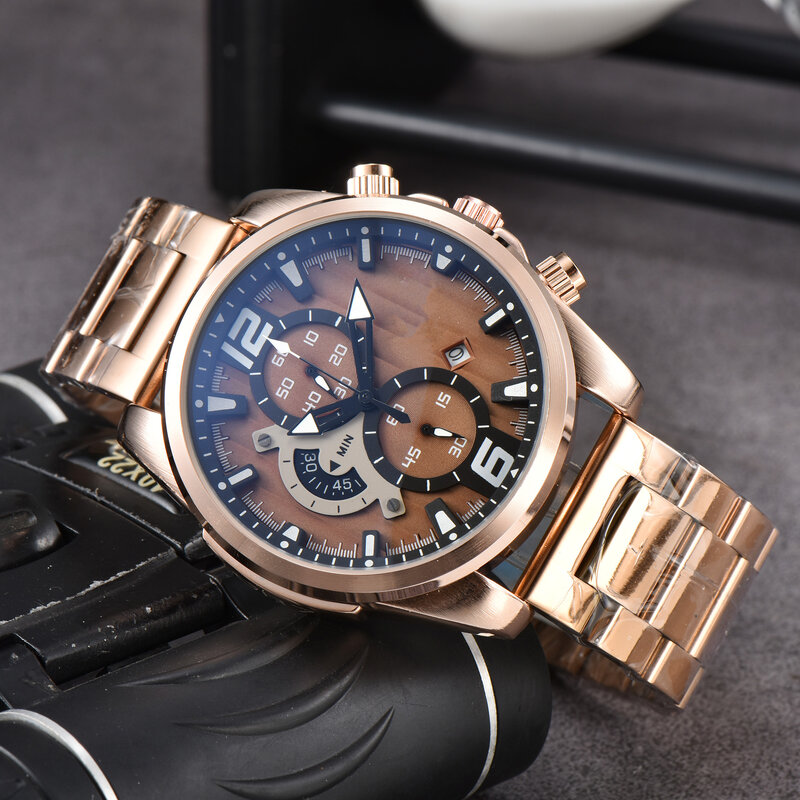 Hot Sale Luxus Original Marke Quarzuhren für Herren Chronograph Daily Date Sport Armbanduhr Top Uhren
