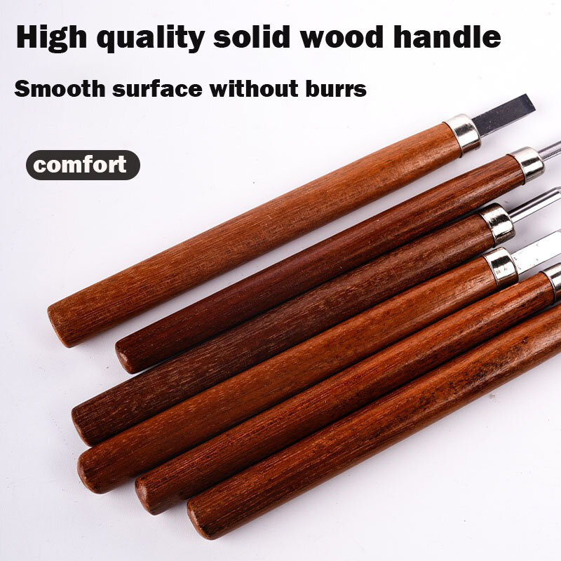 단단한 나무 탄소강 조각 칼, 멀티 사이즈 수축 도구, Olfa 유틸리티 나이프, 나무 조각 키트, 6 PCs