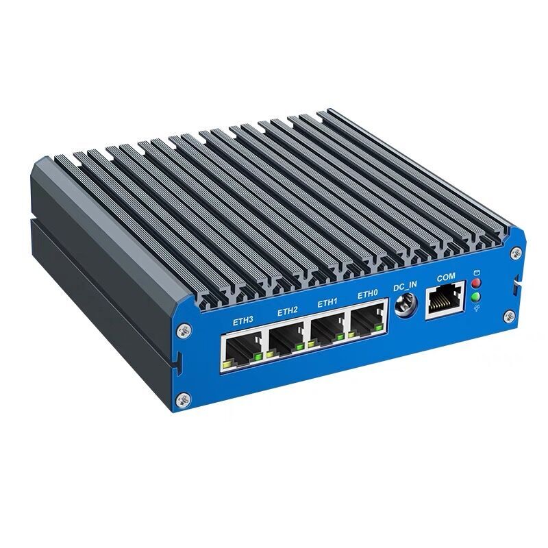 Fanless Mini Pc 4 Intel I226-v 2.5gb Lan N100 J6412 J5040 N5100 Quad Core Soft Router Server Esxi Rugged Firewall Appliance pc
