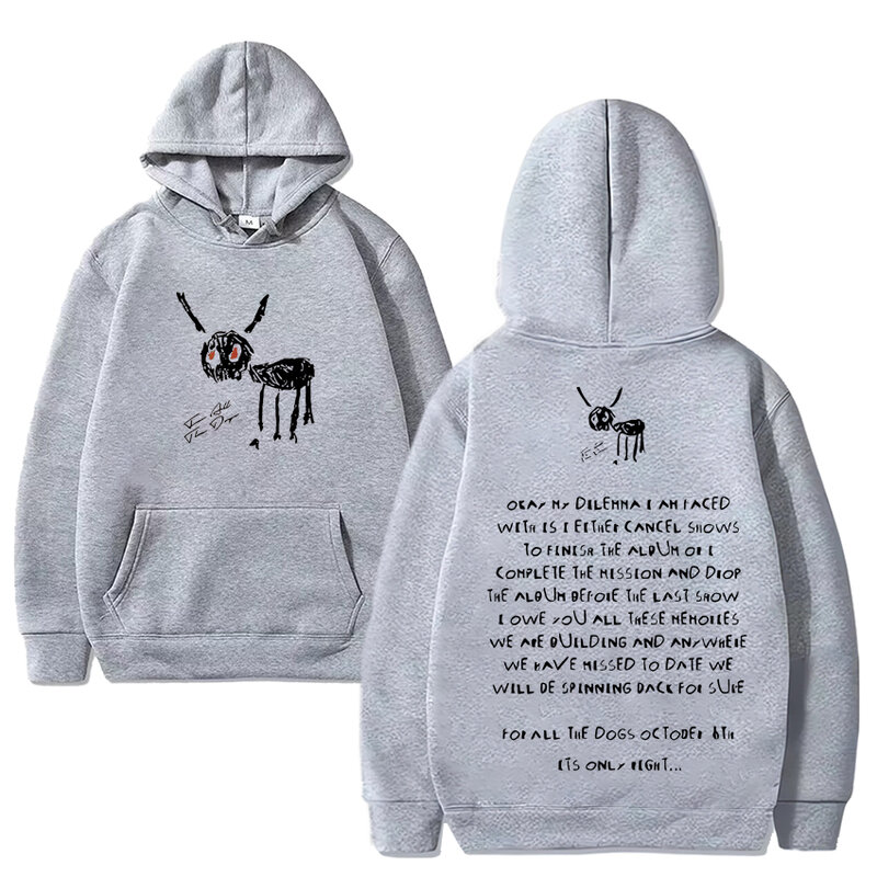 Rapper Drake For All The Dogs Hoodie Men Women Y2k Fashion Fleece pullovers Double Sided Printed Unisex Oversized Sweatshirts