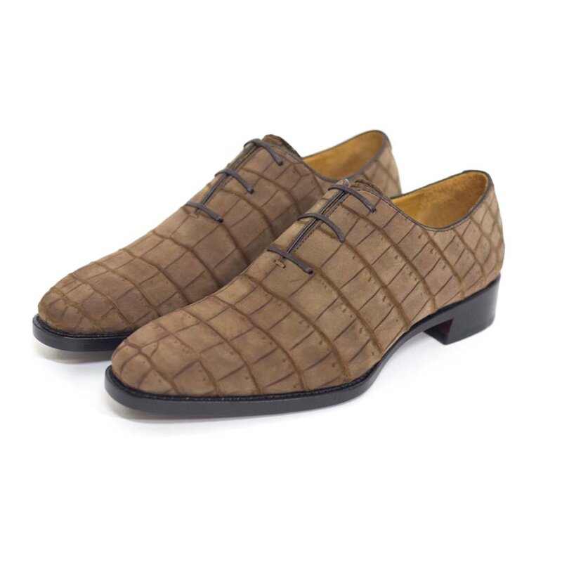 Sanyeshechiping męskie buty wizytowe męskie buty krokodyla skóra matowa buty