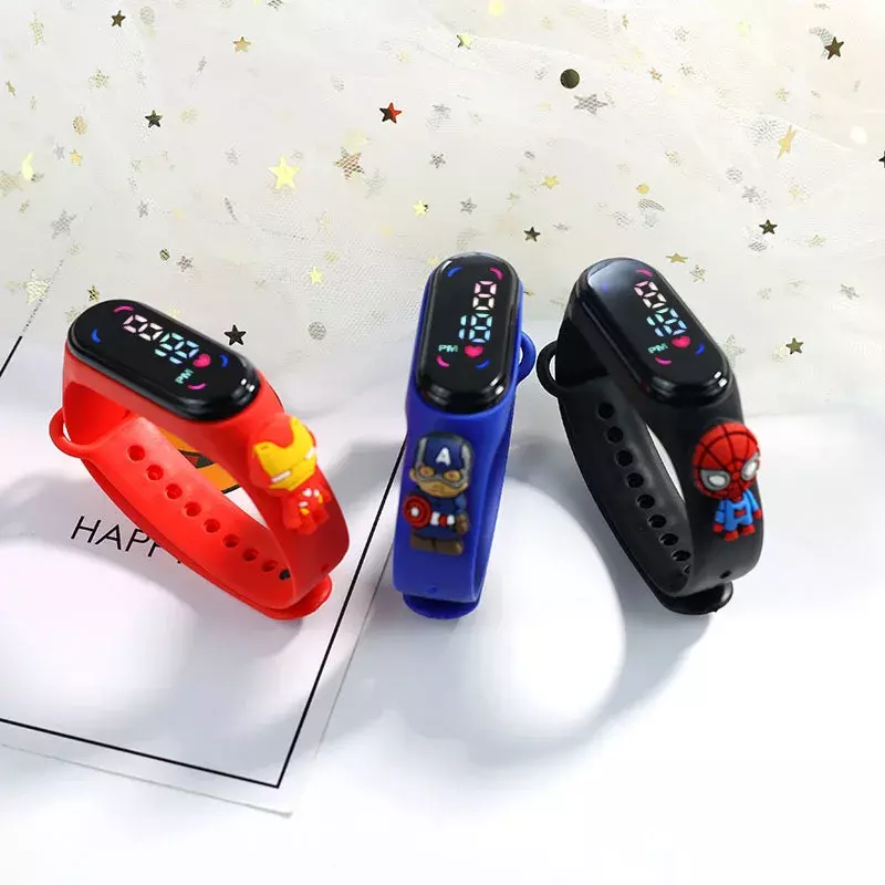 Elektroniczny zegarek dla dzieci kreskówka wodoodporny cyfrowy zegarek LED moda miłość M7 Smart Touch świecący zegarek dla chłopców dziewcząt