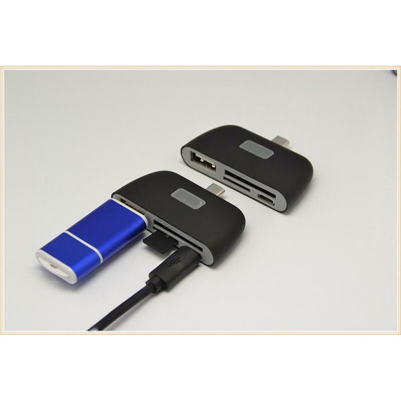 Lector de tarjetas Micro inteligentes 2 en 1, USB 2,0, transmisión de datos, reemplazo de extensor rápido para Android 4,0, S6 Edge, S5, S4 Mega
