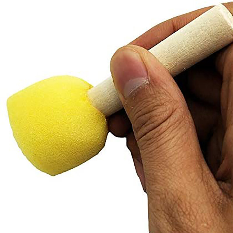 Round Foam Sponge Brush Set, Ferramentas de Pintura, Adequado para Crianças, Artesanato, 60 Pcs