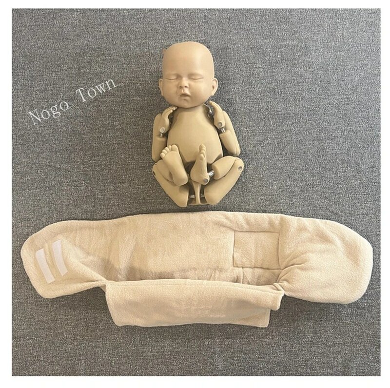 بطانية قماط قطنية ناعمة لحديثي الولادة ، دعامة تصوير مريحة للرضع ، تصميم حقيبة تشكيل إبداعية