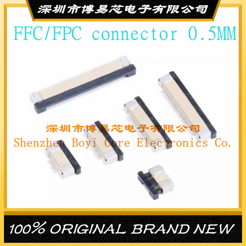Konektor FFC/FPC 0.5MM koneksi atas bawah penutup lipat koneksi 4 6 8 10 12 14 16 18 20 24 26 30 32 34 40P
